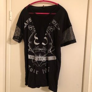 Mesh sleeve/Mesh front rocker tank 🤘🏼